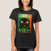 IRISH FLAG ST PATRICK'S CAT T-Shirt (Vorderseite)