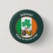 Irish Flag St Patricks Day Button (Vorderseite)