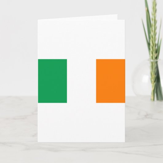 Irish Flag/St Patrick's Day Karte (Vorderseite)