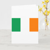 Irish Flag/St Patrick's Day Karte (Gelbe Blume)