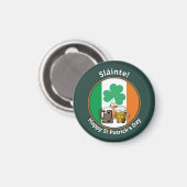 Irish Flag St Patricks Day Magnet (Vorderseite/Rückseite)