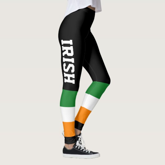 Irish Flag St Patricks Day ROI Tricolor Leggings (Rechts)