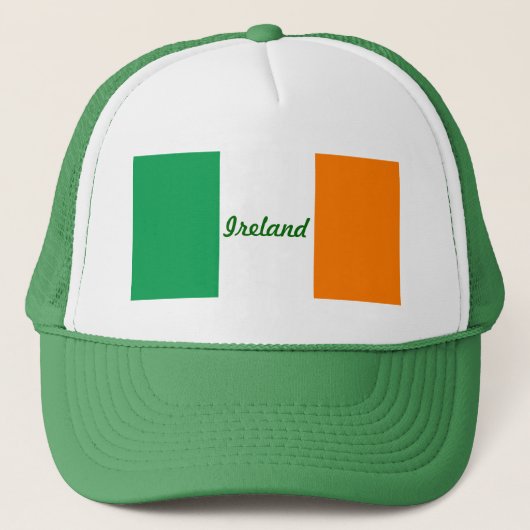 Irish Flag/St Patrick's Day Truckerkappe (Vorderseite)