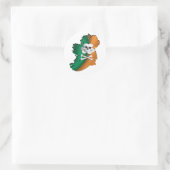 IRISH FLAG. ST PATRICKS IRISH PIRATE FLAG STICKER (Tasche)