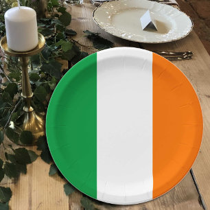 Irish Flag Teller, Party, sport, Irland Pappteller