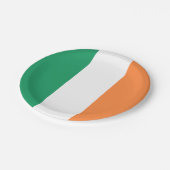 Irish Flag Tricolor Saint Patrick's Day Party Pappteller (Schrägansicht)