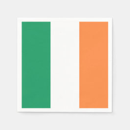 Irish Flag: Tricolor Saint Patrick's Day Party Serviette
