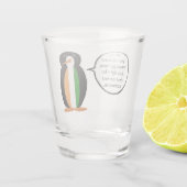 Irish Flag Vortrag von Frau Penguin Personalisiert Schnapsglas (Rückseite)
