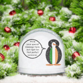Irish Flag Vortrag von Frau Penguin Personalisiert Schneekugeln (Weihnachten)