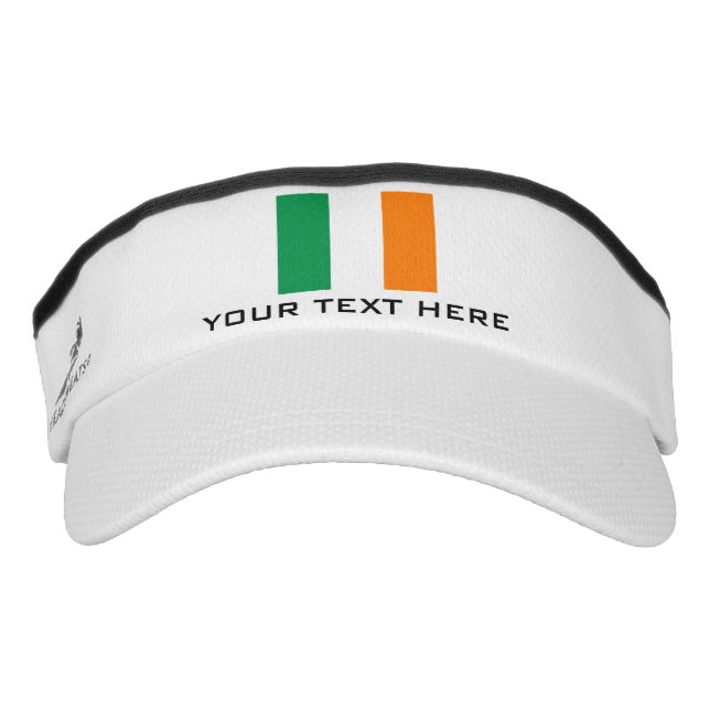Irish flagsports sun cap hat Irland Visor (Vorderseite)