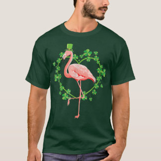 Irish Flamingo Green Saint Patrick Day 2022 Lucky  T-Shirt