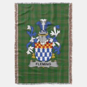 Irish Fleming Coat of Arms Familienwappen Irland Decke