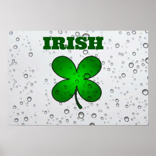 Irish Floating Clover Poster (Vorne)