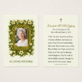 Irish Floral Celtic Memorial In Loving Memory (Vorne & Hinten)