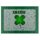 Irish Flover Clover Glass Cutting Board Schneidebrett (Vorderseite)