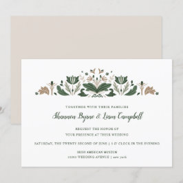 Irish Folk Art | Moderne Celtic Wedding Einladung