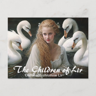Irish Folklore The Children of Lir Postkarte