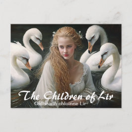 Irish Folklore The Children of Lir Postkarte
