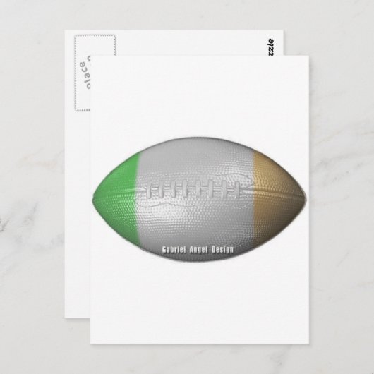 Irish Football Postkarte (Vorne/Hinten)