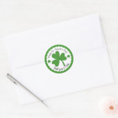 Irish For a Day St Patrick's Day Kleeblatt Sticker (Umschlag)