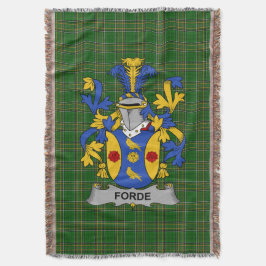 Irish Forde oder Consnave Coat of Arms Familienwap Decke