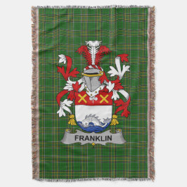 Irish Franklin Coat of Arms Familienwappen Irland Decke