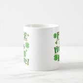 Irish Free Hugs Here! Happy Green Clovers Kaffeetasse (Mittel)