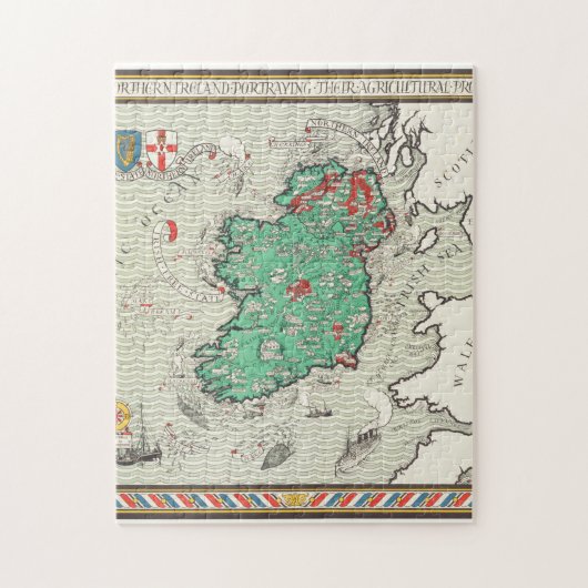 Irish Free Staat & Northern Ireland MacDonald Gill Puzzle (Vertikal)