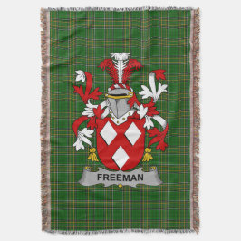 Irish Freeman Coat of Arms Familienwappen Irland Decke
