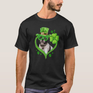 Irish French Bulldog Dog Liebe Kleeblatt St.Patric T-Shirt