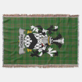 Irish French Coat of Arms Familienwappen Irland Decke (Vorderseite)