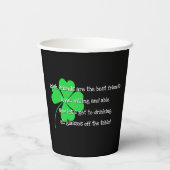 [Irish Friends] St Patricks Day Toast - Black Pappbecher (Rückseite)