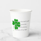 [Irish Friends] St Patricks Day Toast - White Pappbecher (Rückseite)