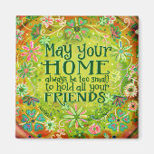 Irish Friends Zitat St. Paddy's Day Green Magnet (Vorne)