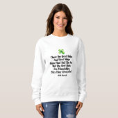 Irish Friendship Ships Proverb Four Leaf Clover  Sweatshirt (Vorne ganz)