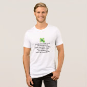 Irish Friendship Toast 4 Leaf Clover St Patricks Tri-Blend Shirt (Vorderseite voll)