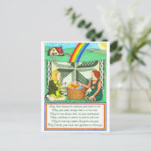 Irish Friendship Wish Inspirational Card Postkarte (Stehend Vorderseite)