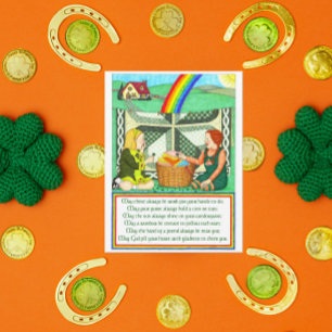 Irish Friendship Wish Inspirational Card Postkarte