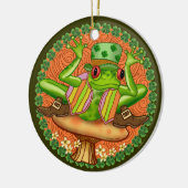 Irish Frog Keramik Ornament (Links)