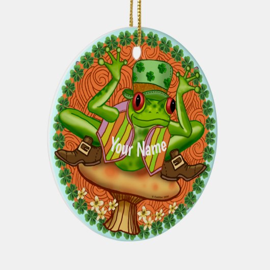 Irish Frog Keramik Ornament (Rechts)