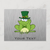 Irish Frog; Metal-Look Postkarte (Vorderseite)