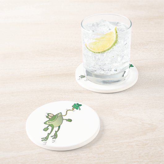 Irish Frog Sandstein Untersetzer (Seite)