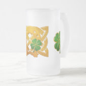 Irish Fun 3D Whimsey 2 Mattglas Bierglas (VorderseiteRechts)