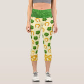 Irish Fun 3D Whimsey Capri Leggings (Vorderseite)