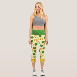 Irish Fun 3D Whimsey Capri Leggings