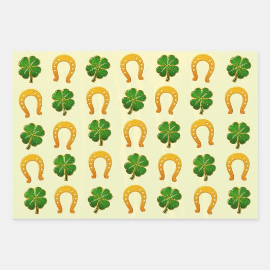 Irish Fun 3D Whimsey Geschenkpapier Set (Vorderseite)