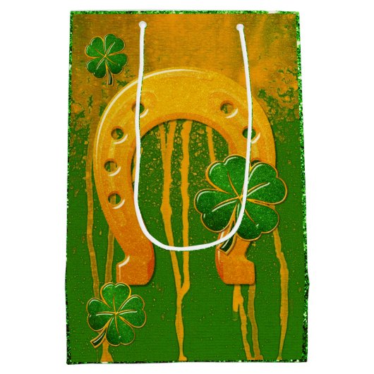Irish Fun 3D Whimsey Mittlere Geschenktüte (Rückseite)