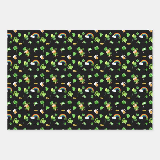 Irish Fun Geschenkpapier Set (Vorderseite)