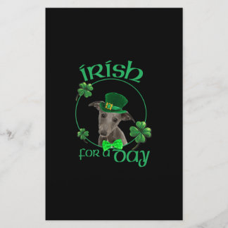 Irish für einen Tag hippet Lucky Hund in Patrick D Briefpapier