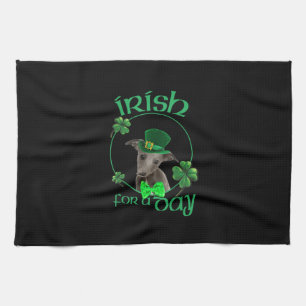 Irish für einen Tag hippet Lucky Hund in Patrick D Geschirrtuch